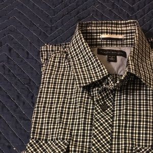 Banana Republic shirt Blue Check M Medium